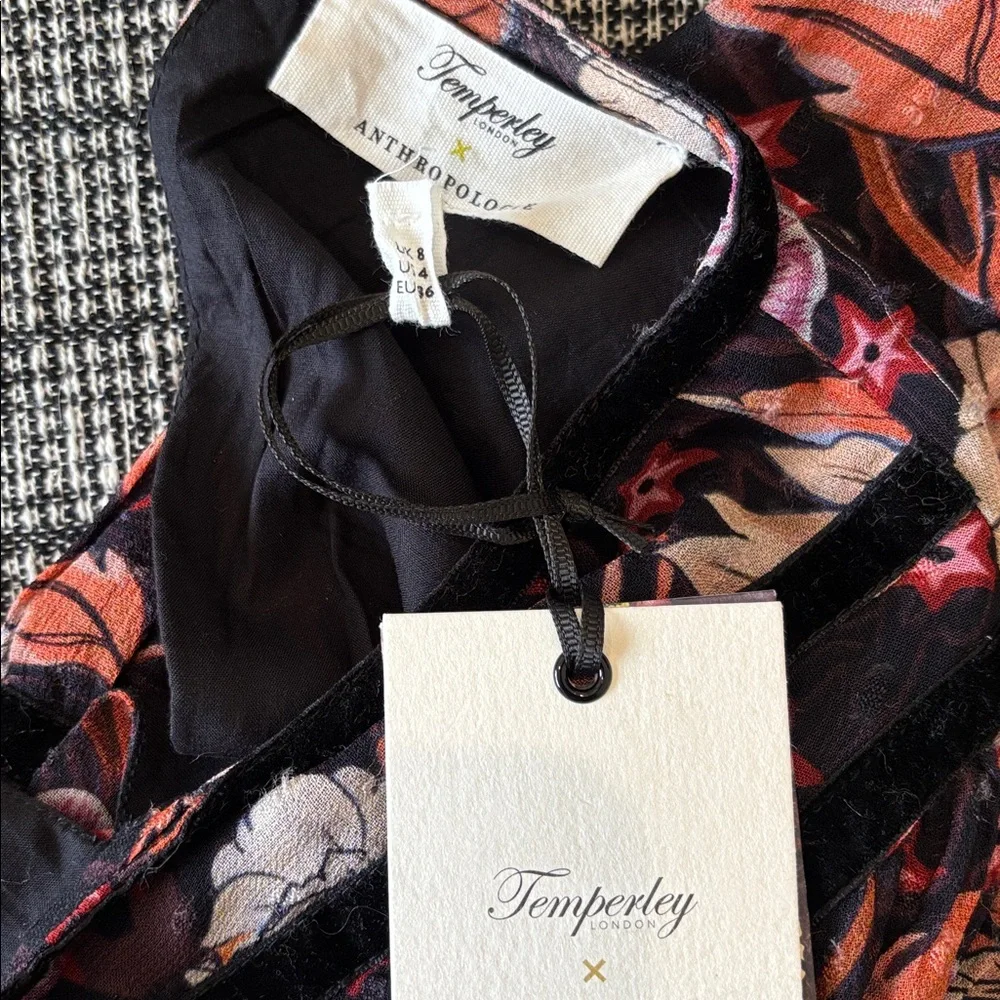 NWT Temperley London x Anthro Mixed-Print Tiered Mini Dress (Price Firm) - Picture 12 of 15